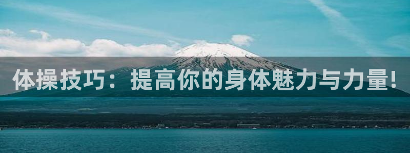 vsport体育官方正版app官方：体操技巧：提高你的身体魅