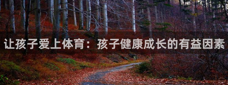 vsport体育官网下载平台是正规平台吗：让孩子爱上